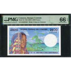 (505) P13 Comores - 2500 Francs Year ND (1997)